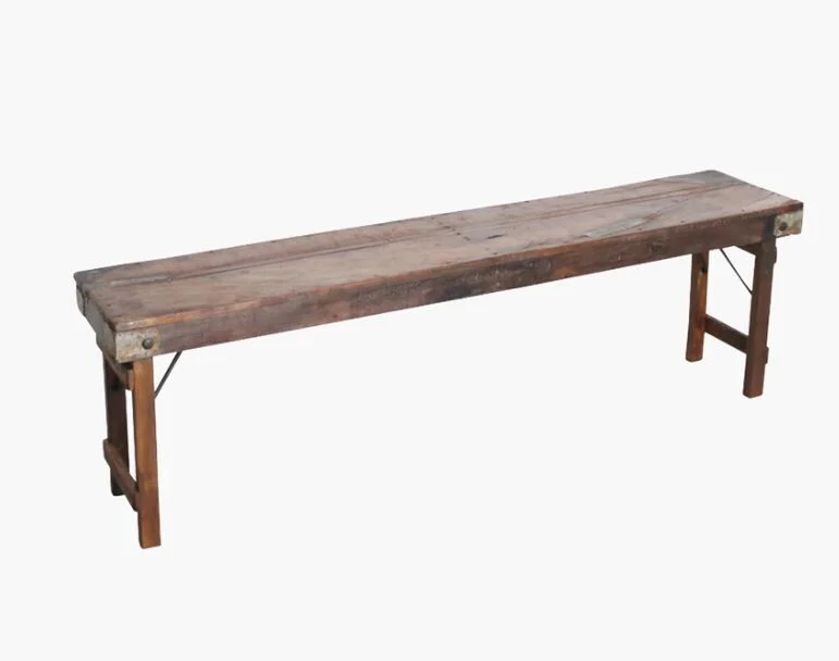 Folding Bench - Vintage Teak - Image 3