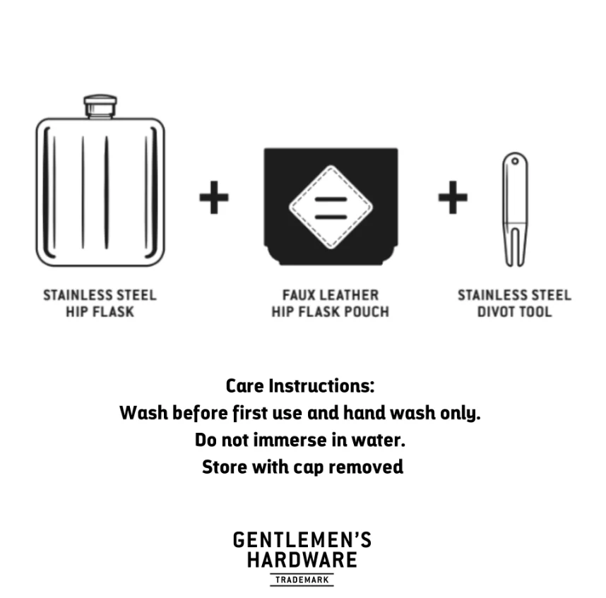 Golfer’s Hip Flask & Divot Tool Set - Image 2