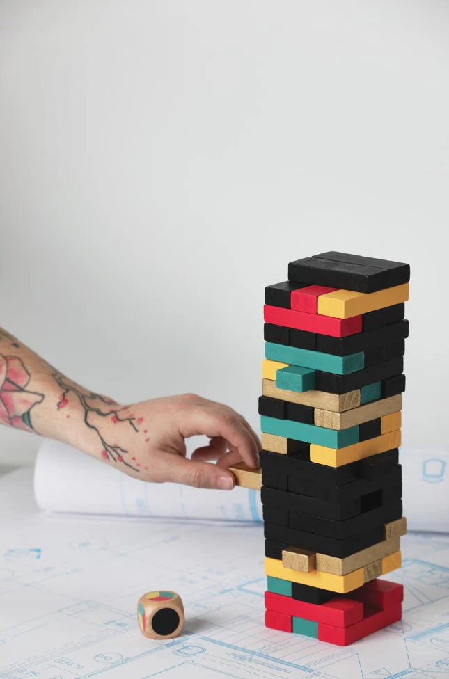 Table Top Game - Wooden Tumbling Blocks - Image 2