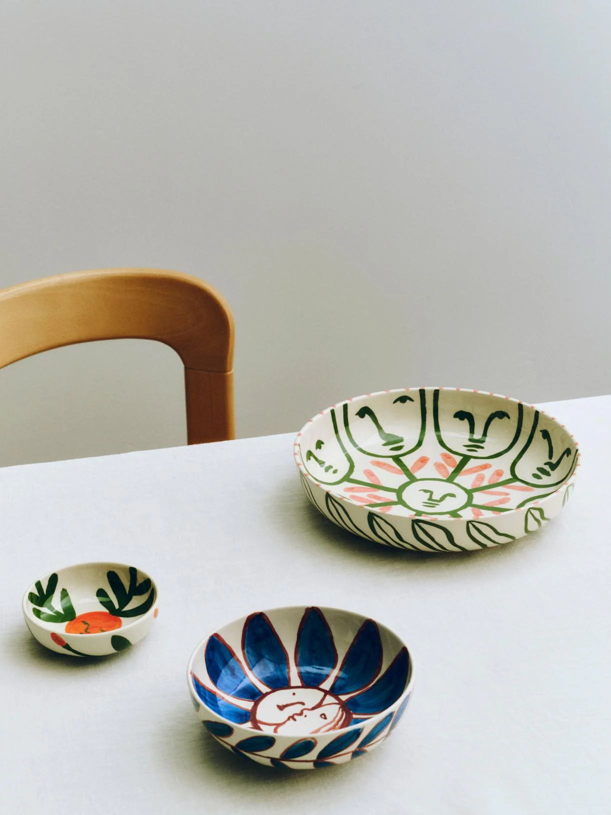 Bowl - La Pittura - Deep Blue Flower - Image 4