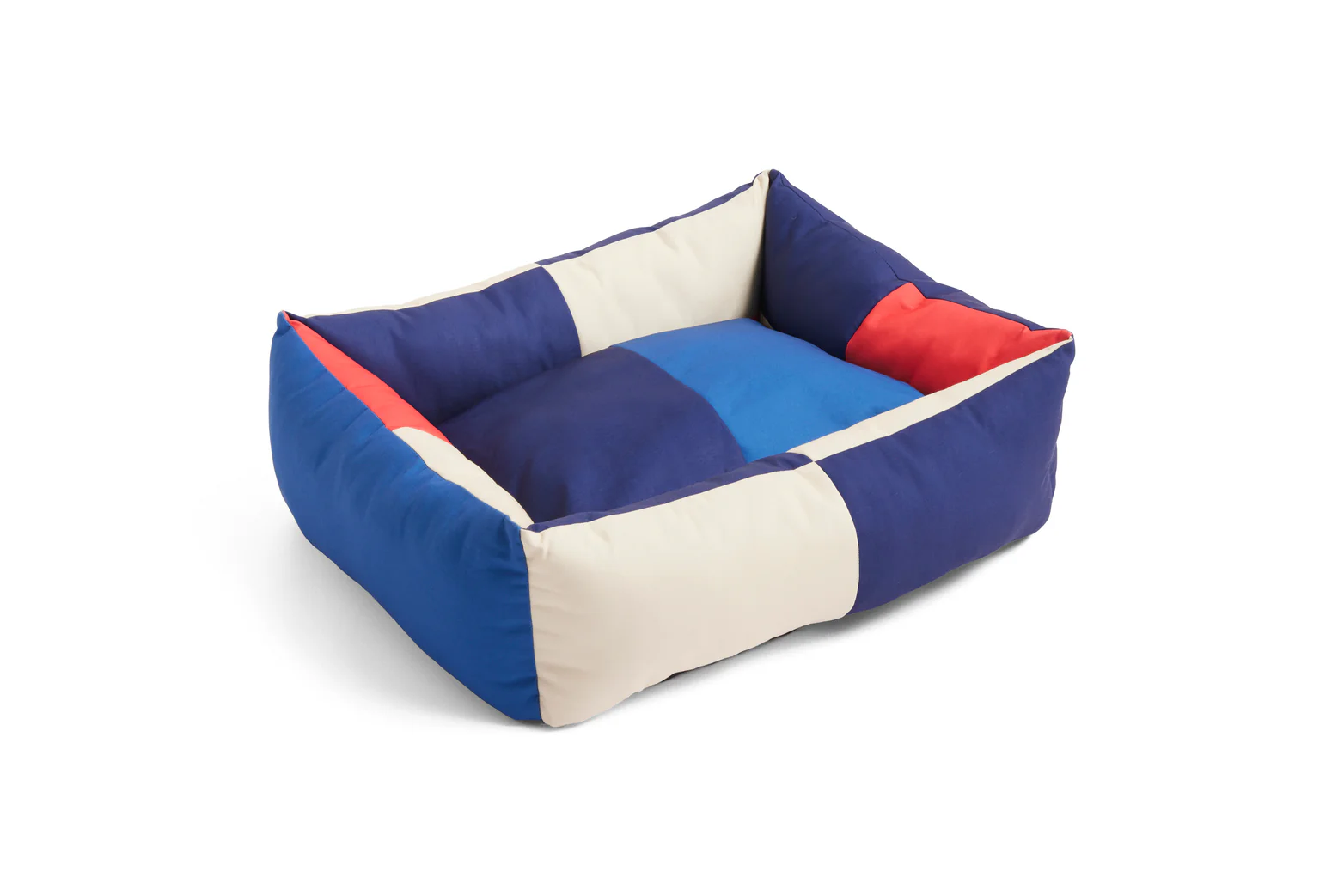 Dog Bed - Medium/Zip - Red & Blue