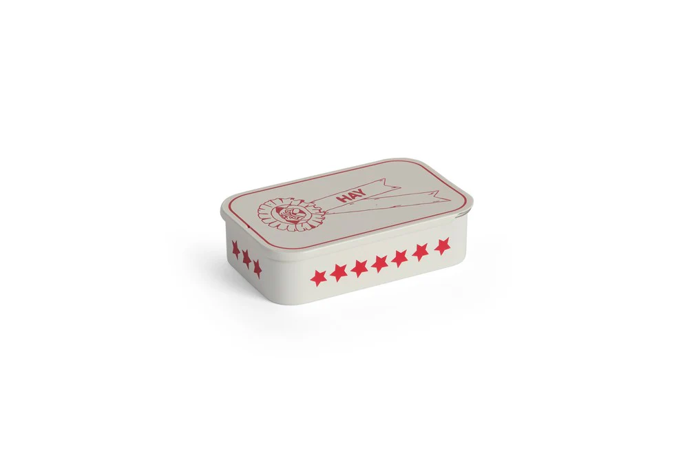 Dog Treat Tin - Small - Red/White