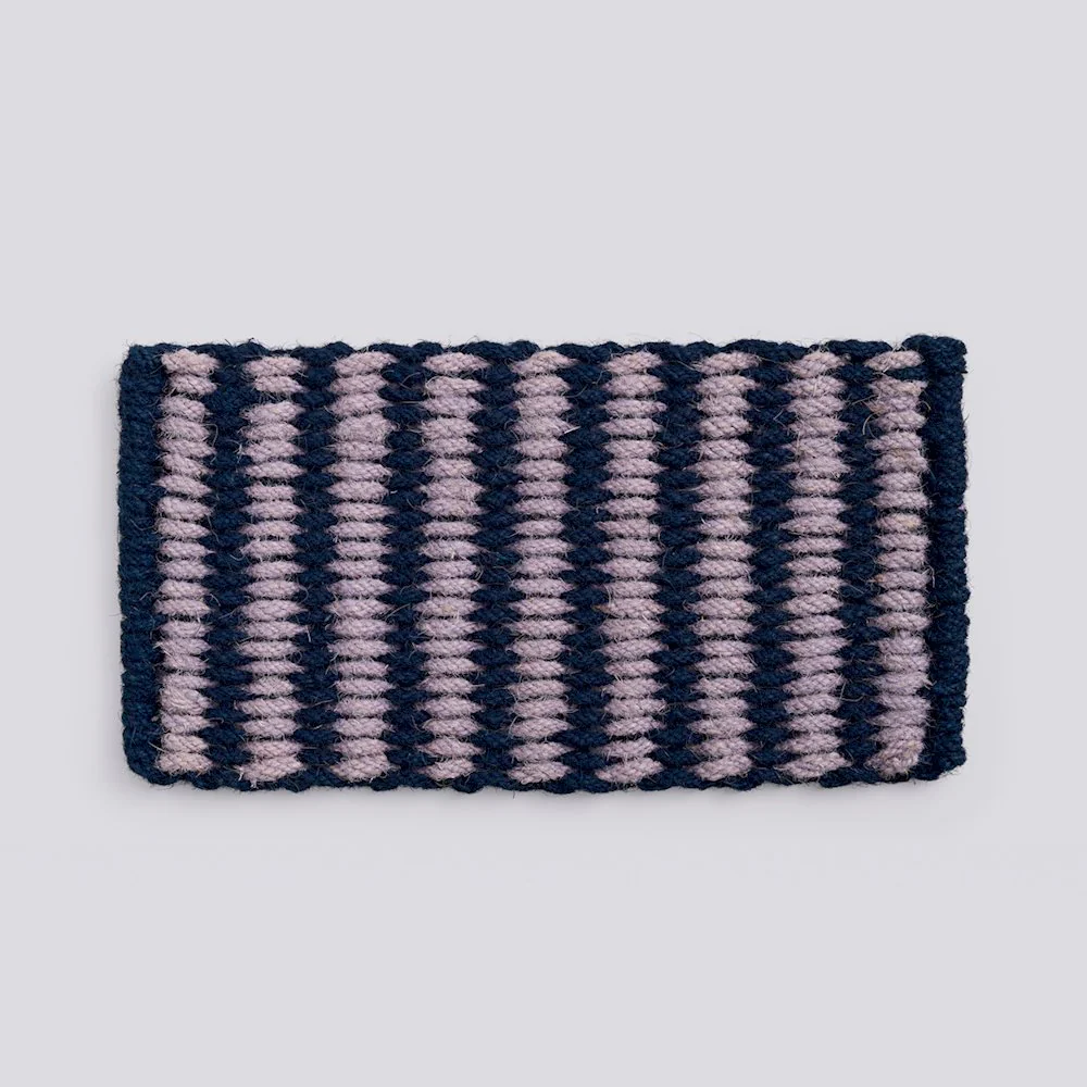 Door Mat - Coco - Stripe Wide - Lavender/Navy