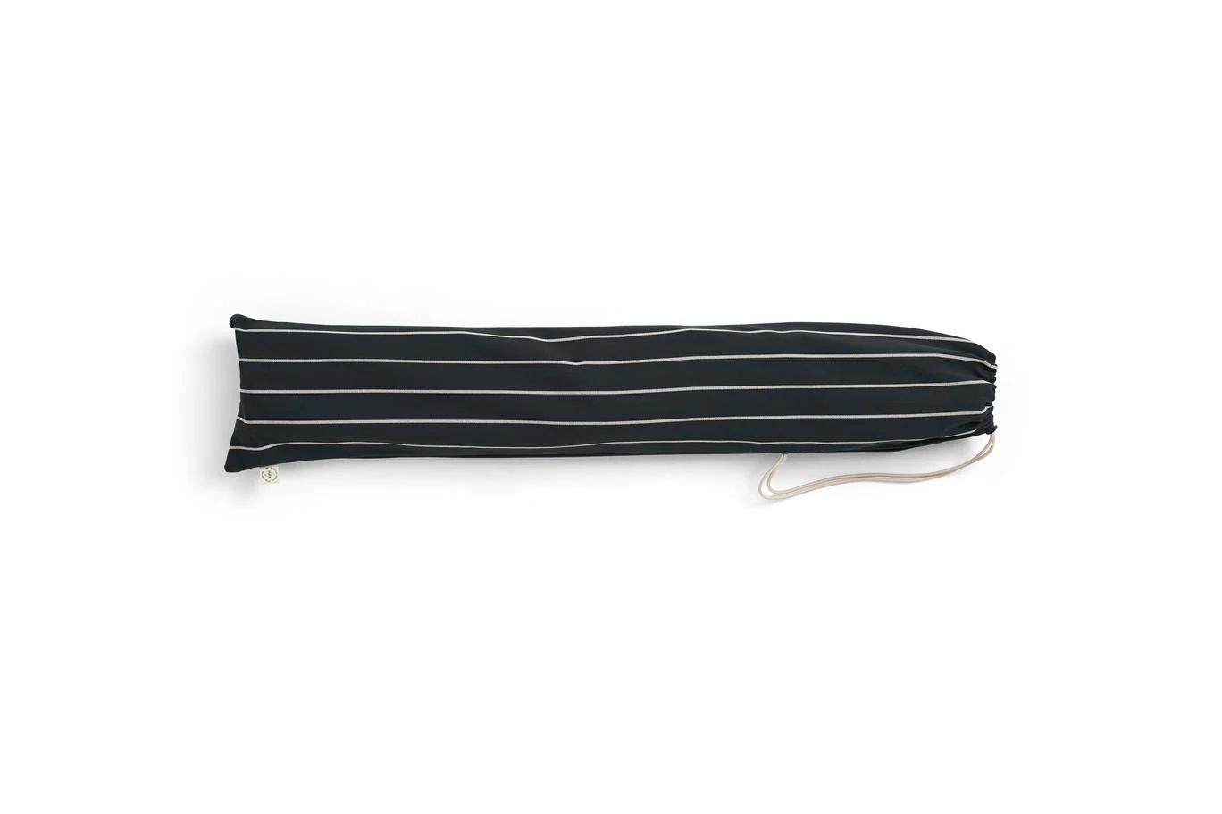 Folding Chair - Outdoor Market - Black W/Beige Stripe - Image 3