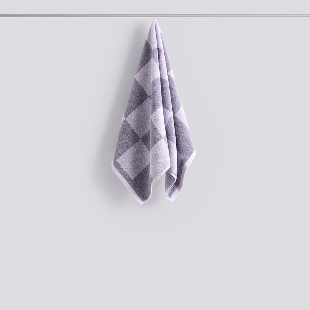 Hand Towel - Check - Lavender
