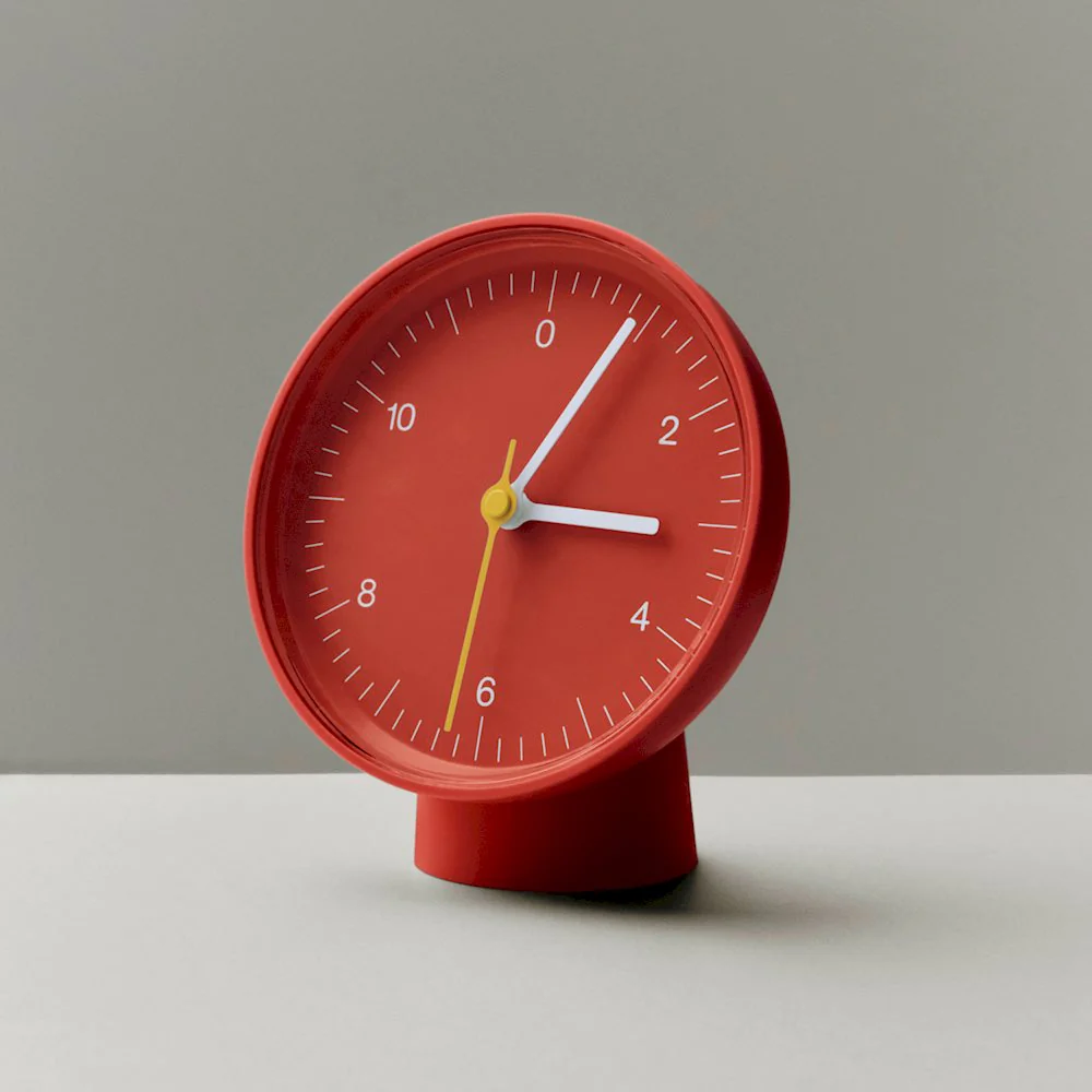 Table Clock - Red - Image 2