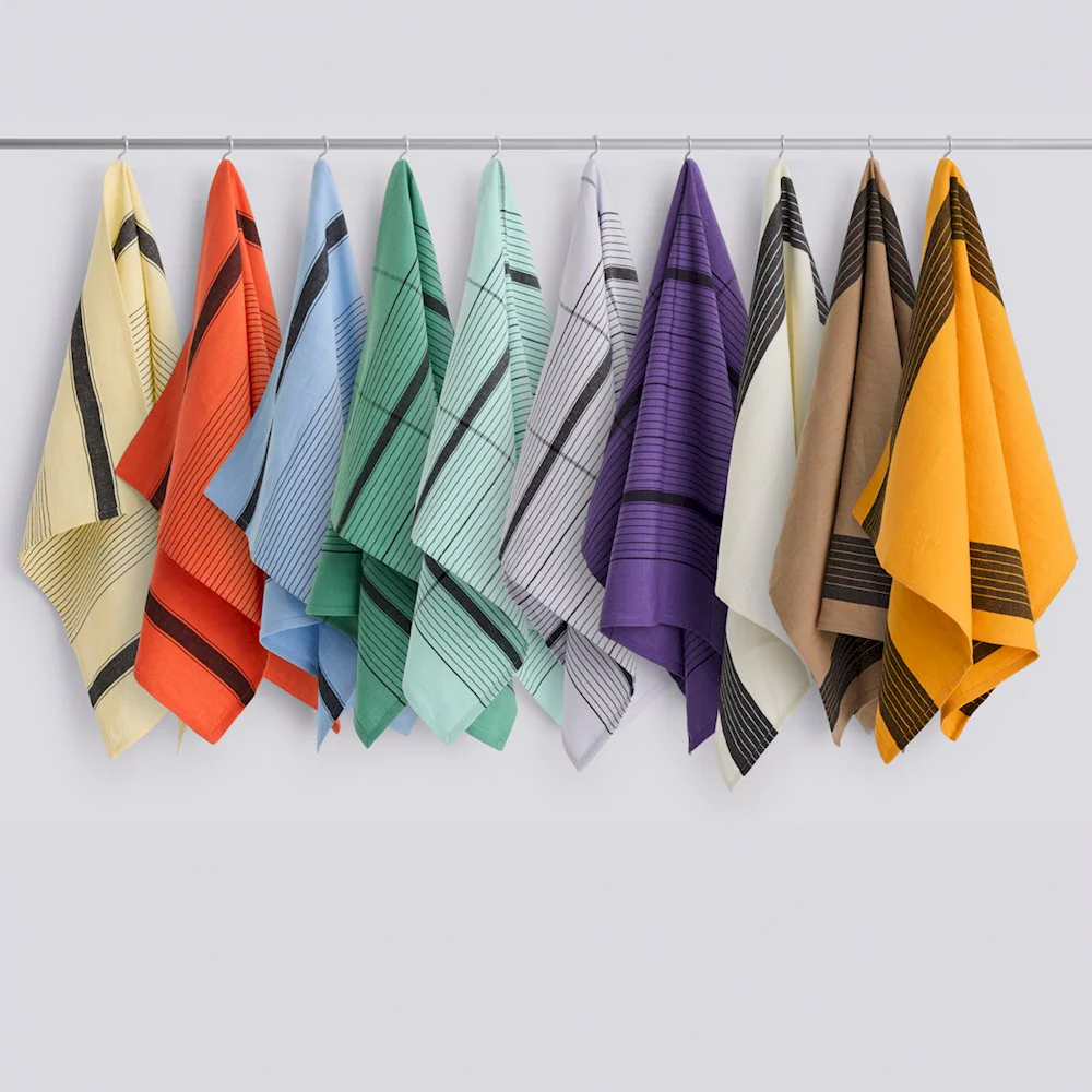 Tea Towel - Linear - Green - Image 2