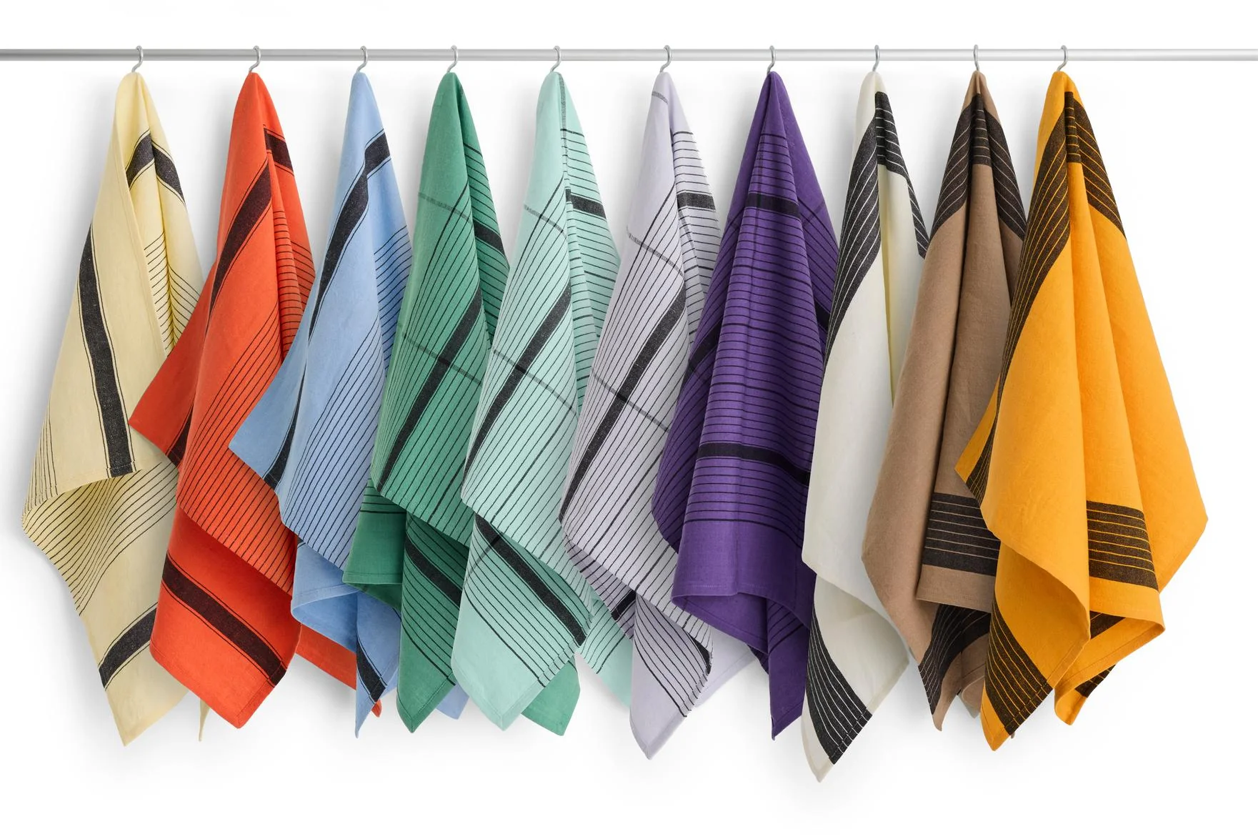 Tea Towel - Linear - Mocca - Image 2