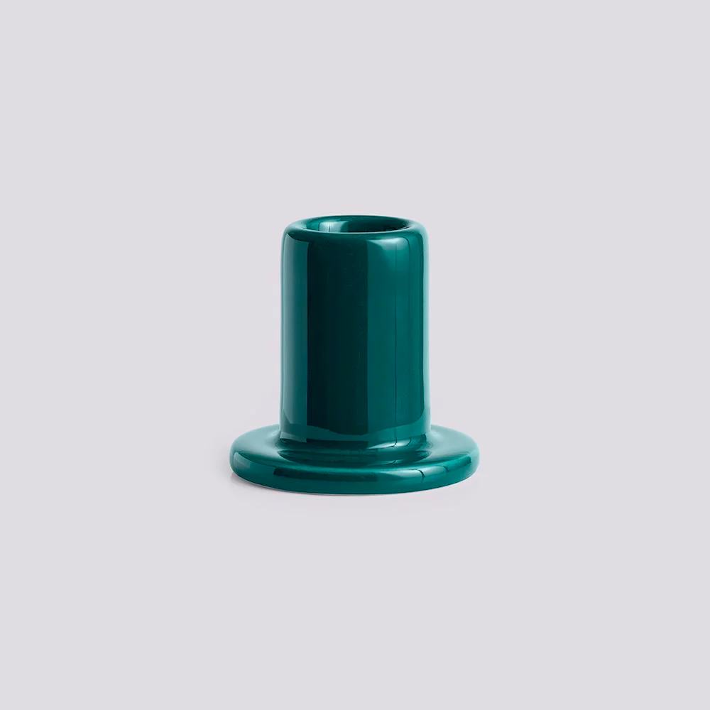 Tube Candleholder - Small - Dark Green