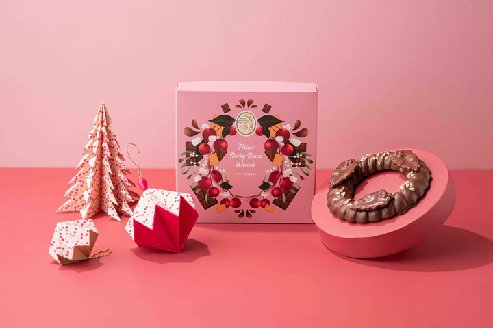 Christmas Edition - Cherry Rocky Road Wreath
