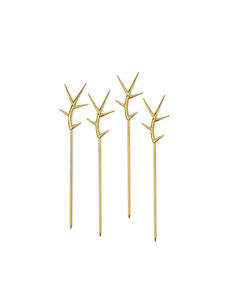 Bloody Mary Picks - The Ozzy - Set Of 4 - Gold - Image 3
