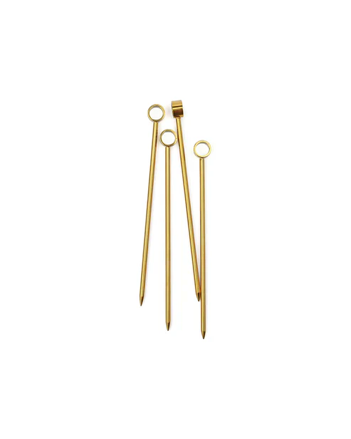 Cocktail Picks - The Owen - Set Of 4 - Gold - Image 2
