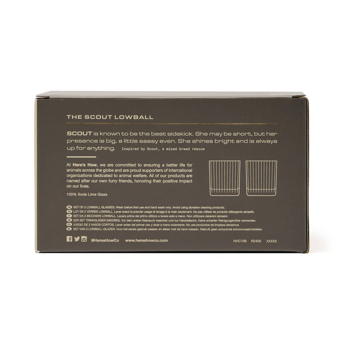 Lowball Glass - The Scout - Set Of 2 - Smoke - Image 3