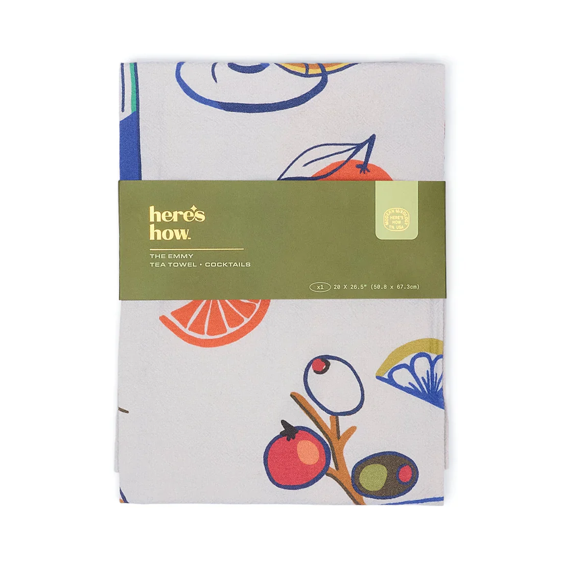 Tea Towel - The Emmy - Cocktails