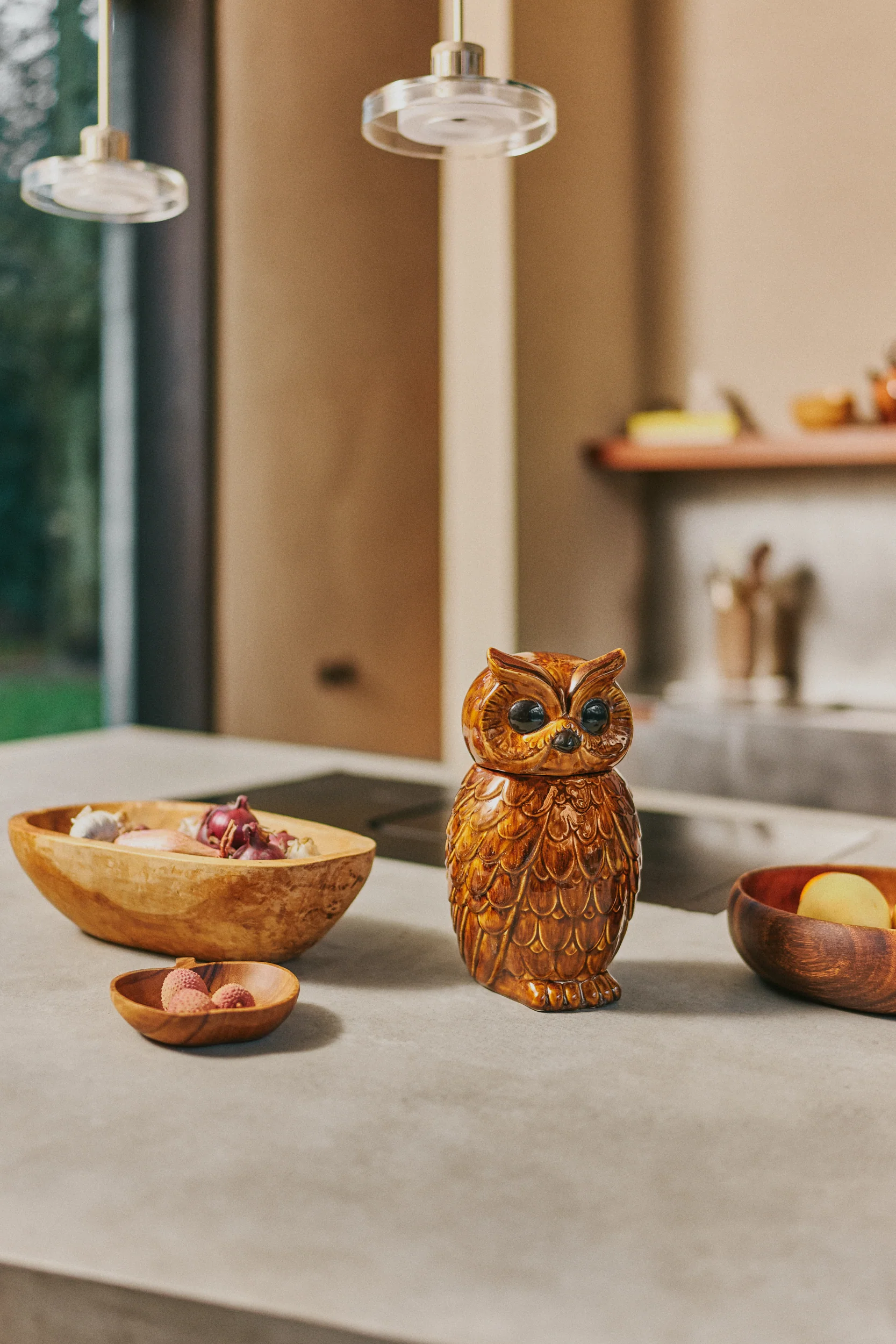 HKliving® - Acacia Bowl - Apple - Image 6