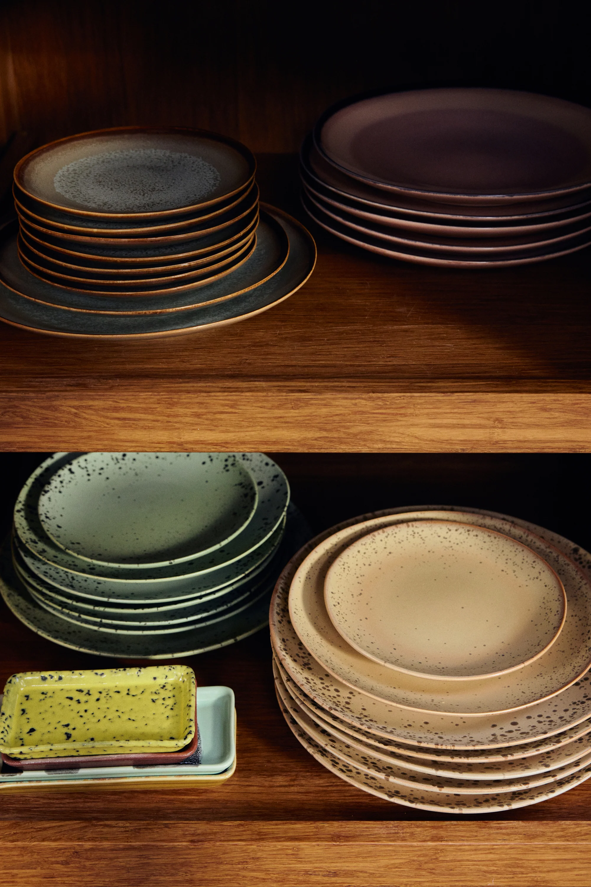 HKliving® 70s Ceramics - Dessert Plate - Grit - Set Of 2 - Image 4