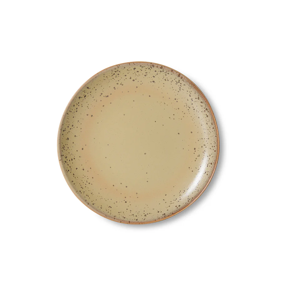HKliving® 70s Ceramics - Dessert Plate - Grit - Set Of 2 - Image 5