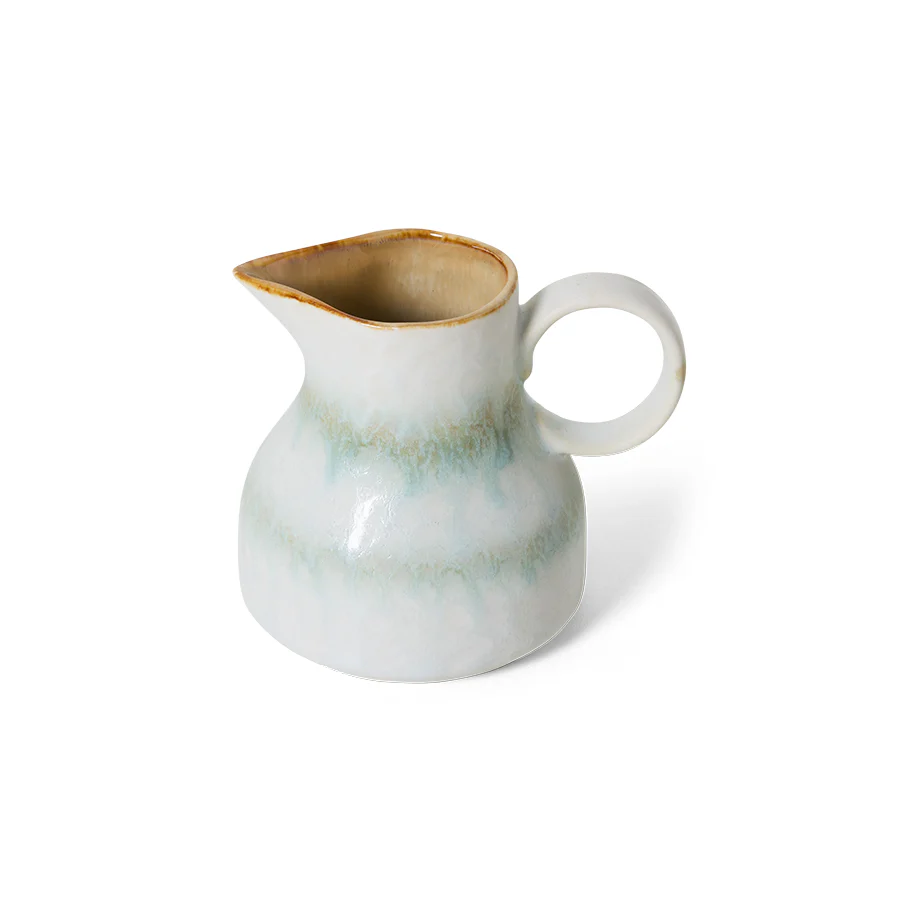 HKliving® 70s Ceramics - Milk Jug - Petal - Image 3