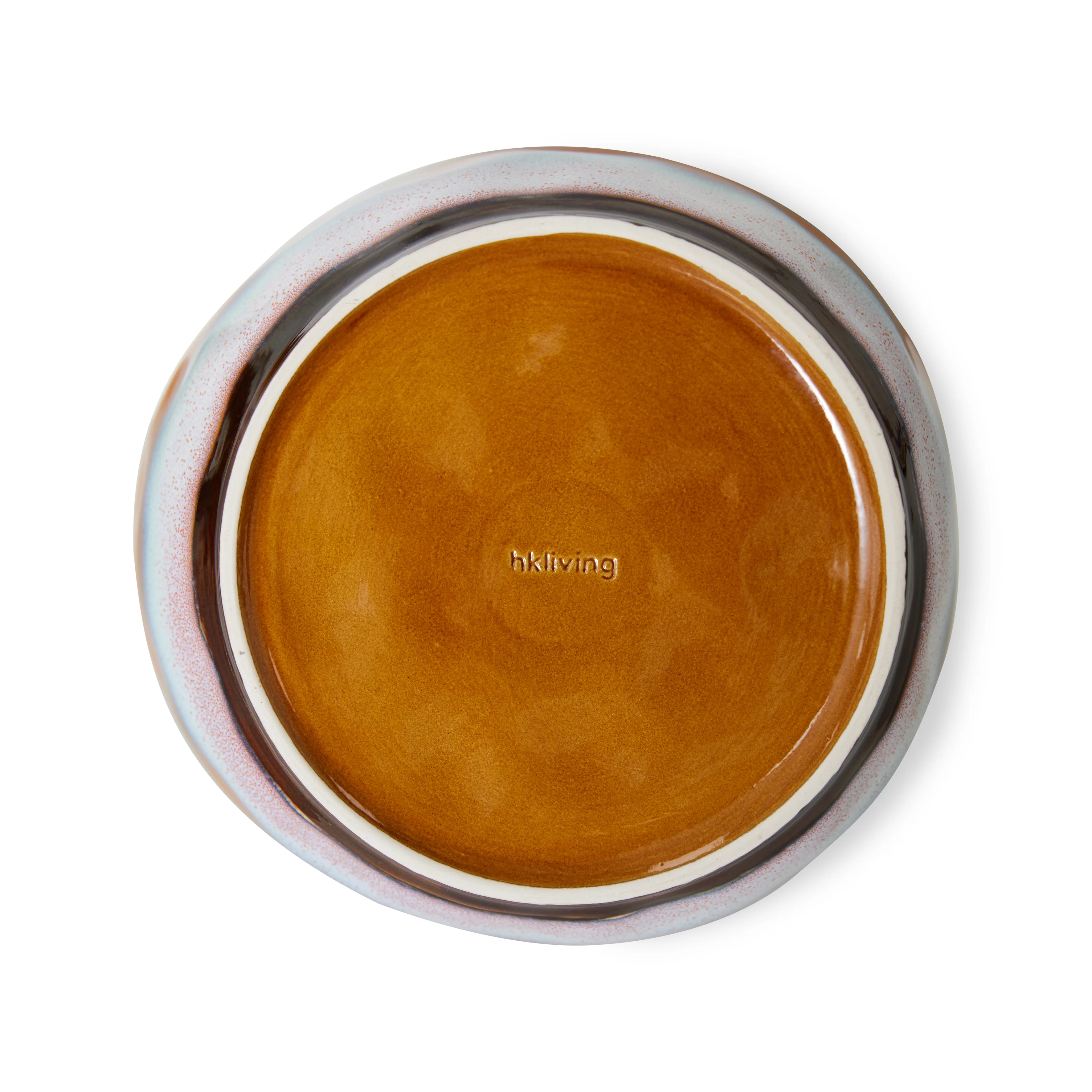 HKliving® 70s Ceramics - Pasta Bowls - Set Of 2 - Golden Hour - Image 3