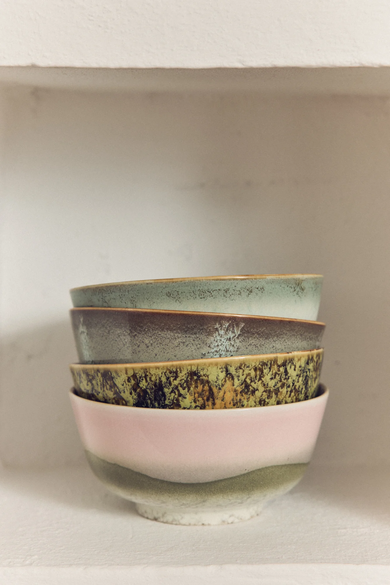 HKliving® 70s Ceramics - Ramen Bowls - Verge - Set Of 2 - Image 4