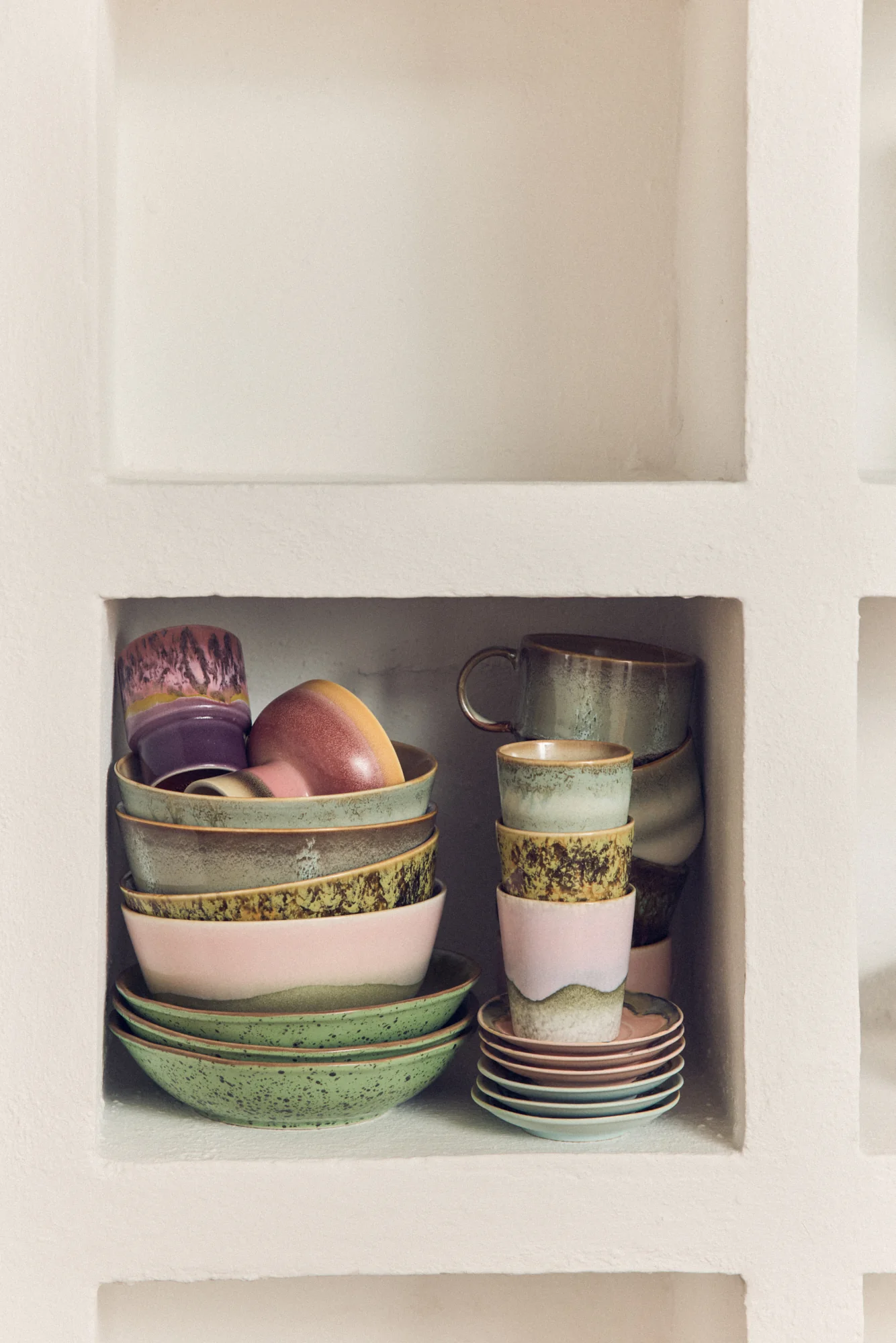 HKliving® 70s Ceramics - Ramen Bowls - Verge - Set Of 2 - Image 5