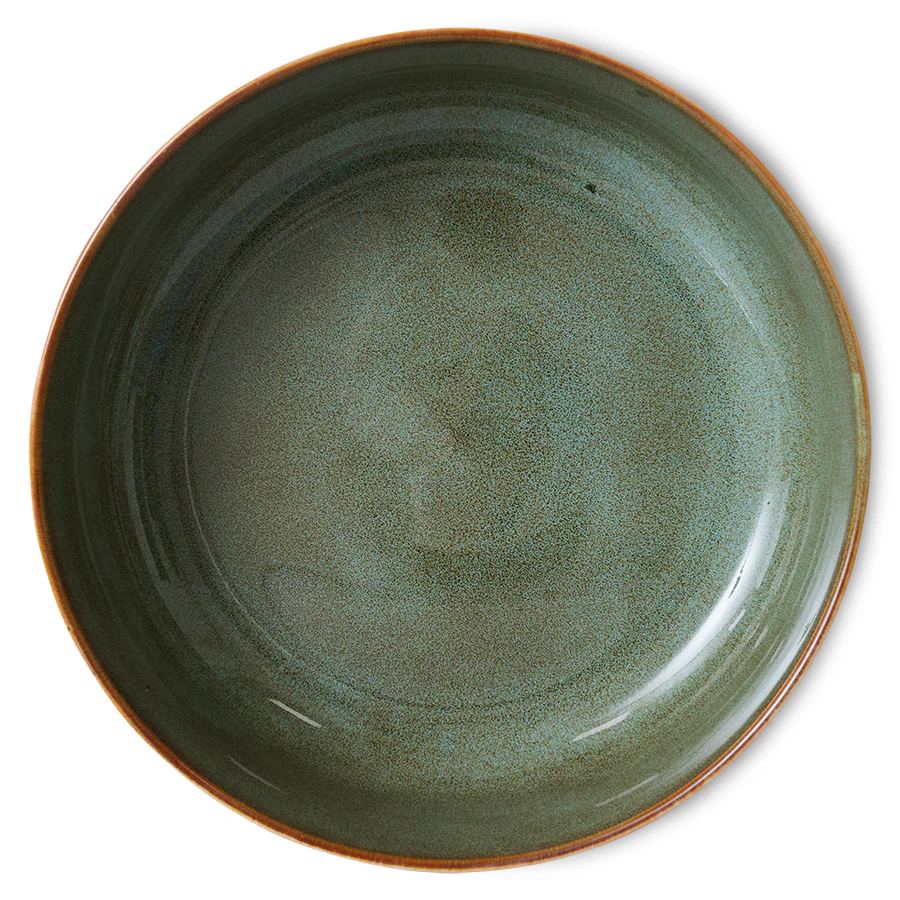 HKliving® 70s Ceramics - Salad Bowl - Shore - Image 3