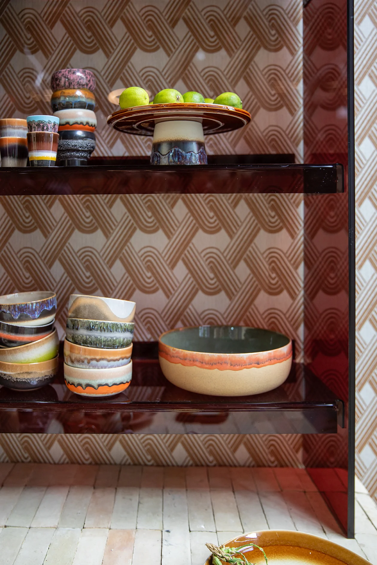 HKliving® 70s Ceramics - Salad Bowl - Shore - Image 7