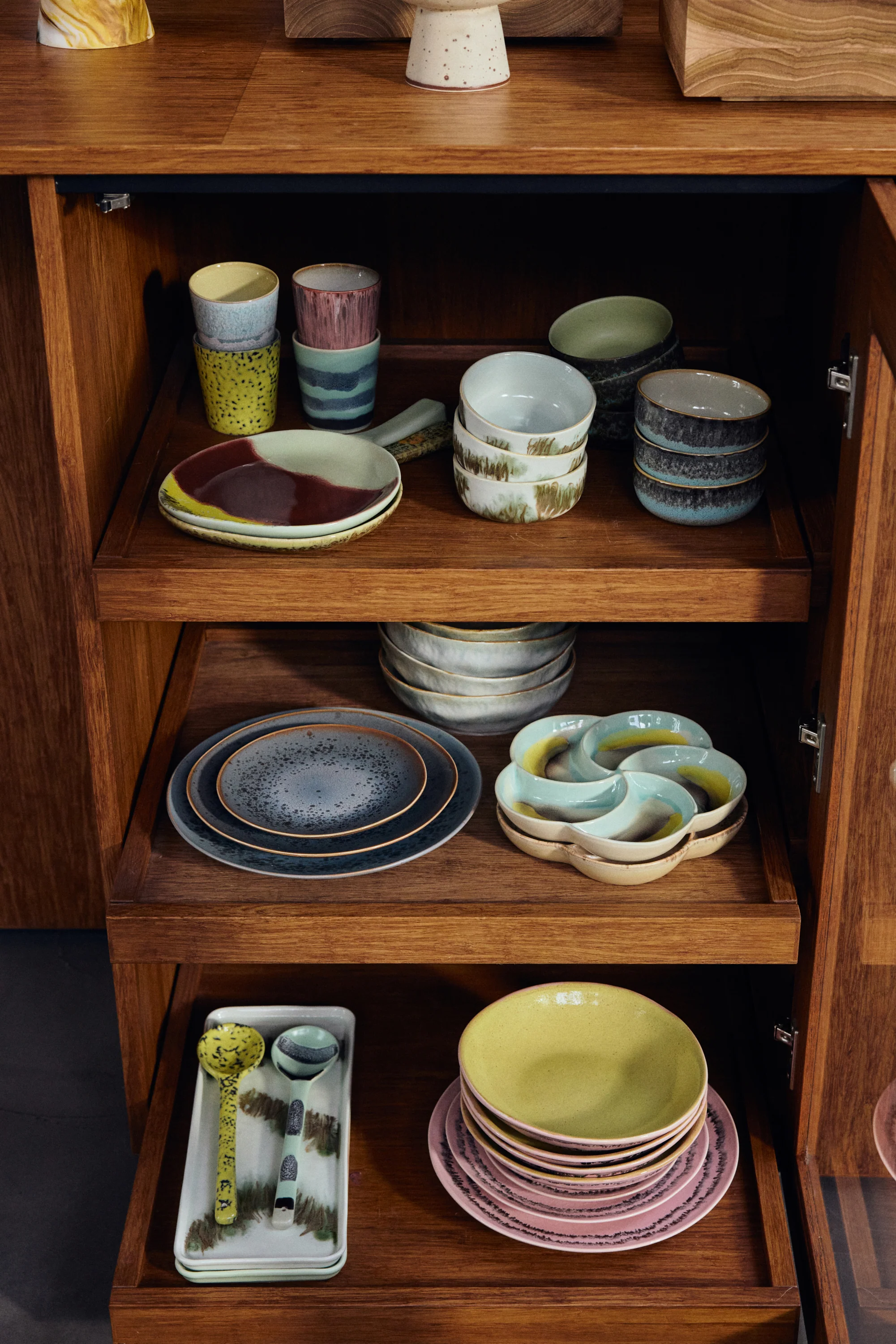 HKliving® 70s Ceramics - Side Plate - Mineral - Set Of 2 - Image 3
