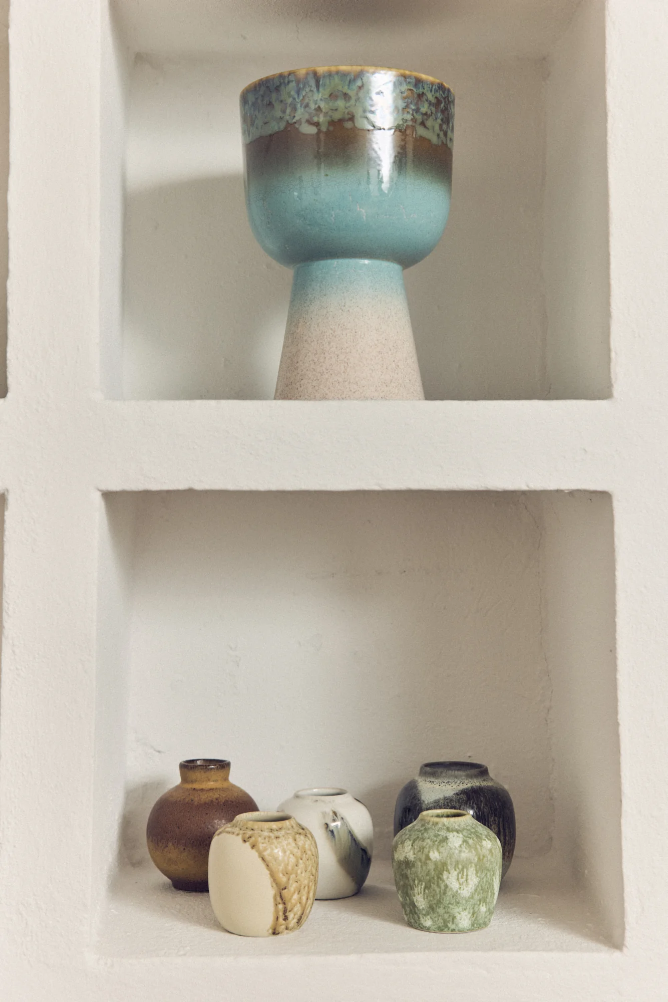 HKliving® 70s Ceramics - Small Vases - Canyon - Set Of 4 - Image 3