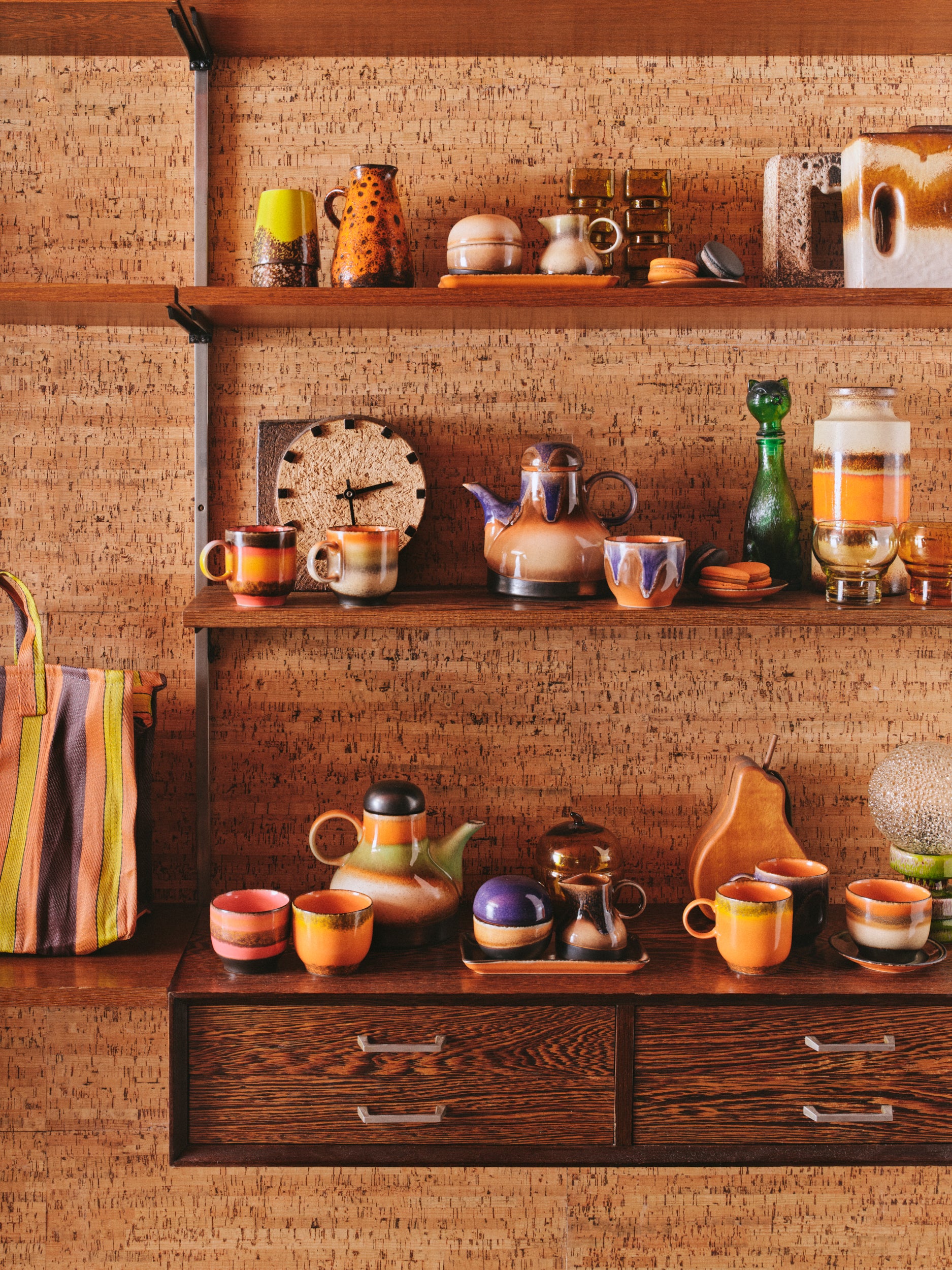 HKliving® 70s Ceramics - Sugar Pot - 4PM - Image 4