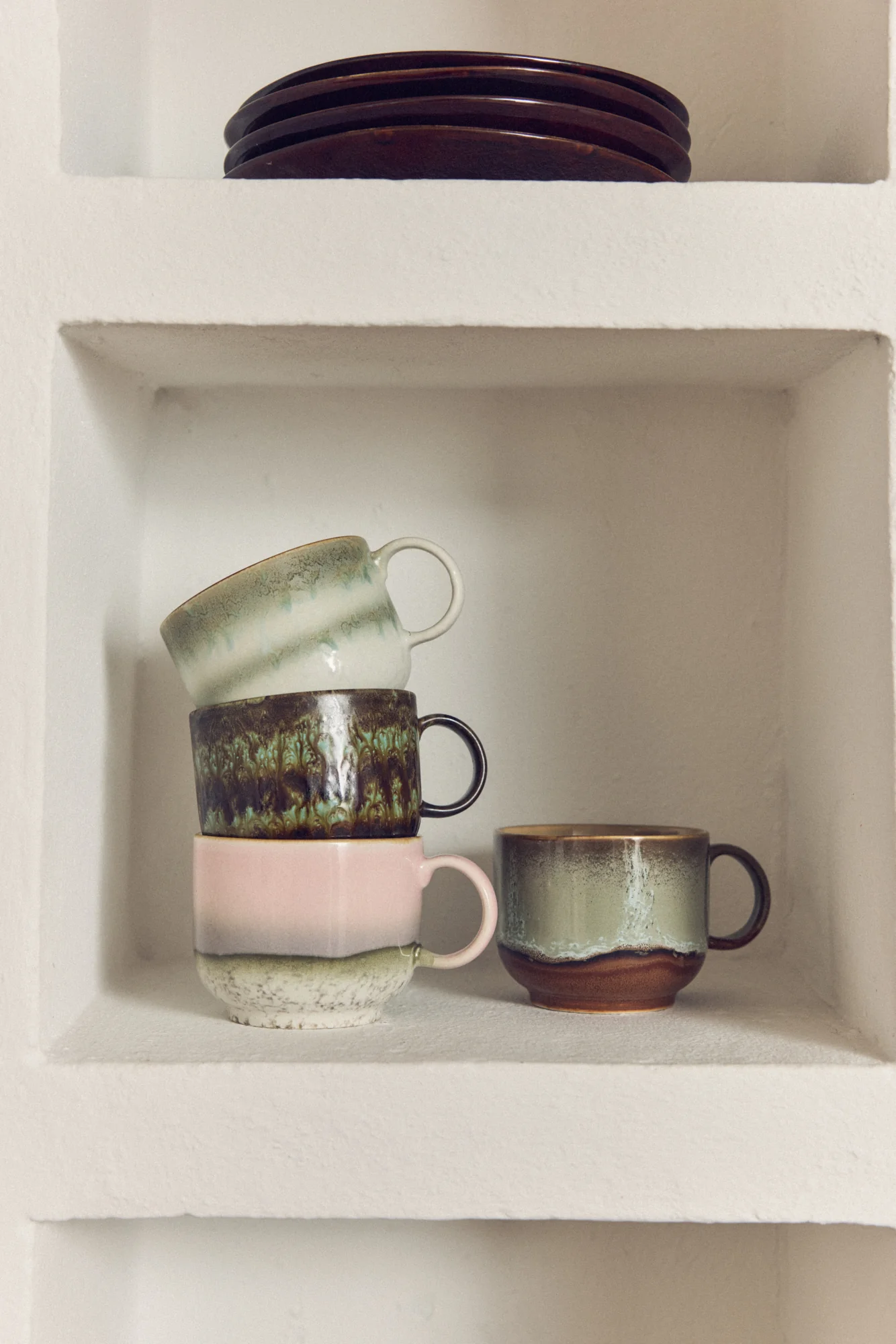 HKliving® 70s Ceramics - Tea Cups - Nova - Set Of 2 - Image 4