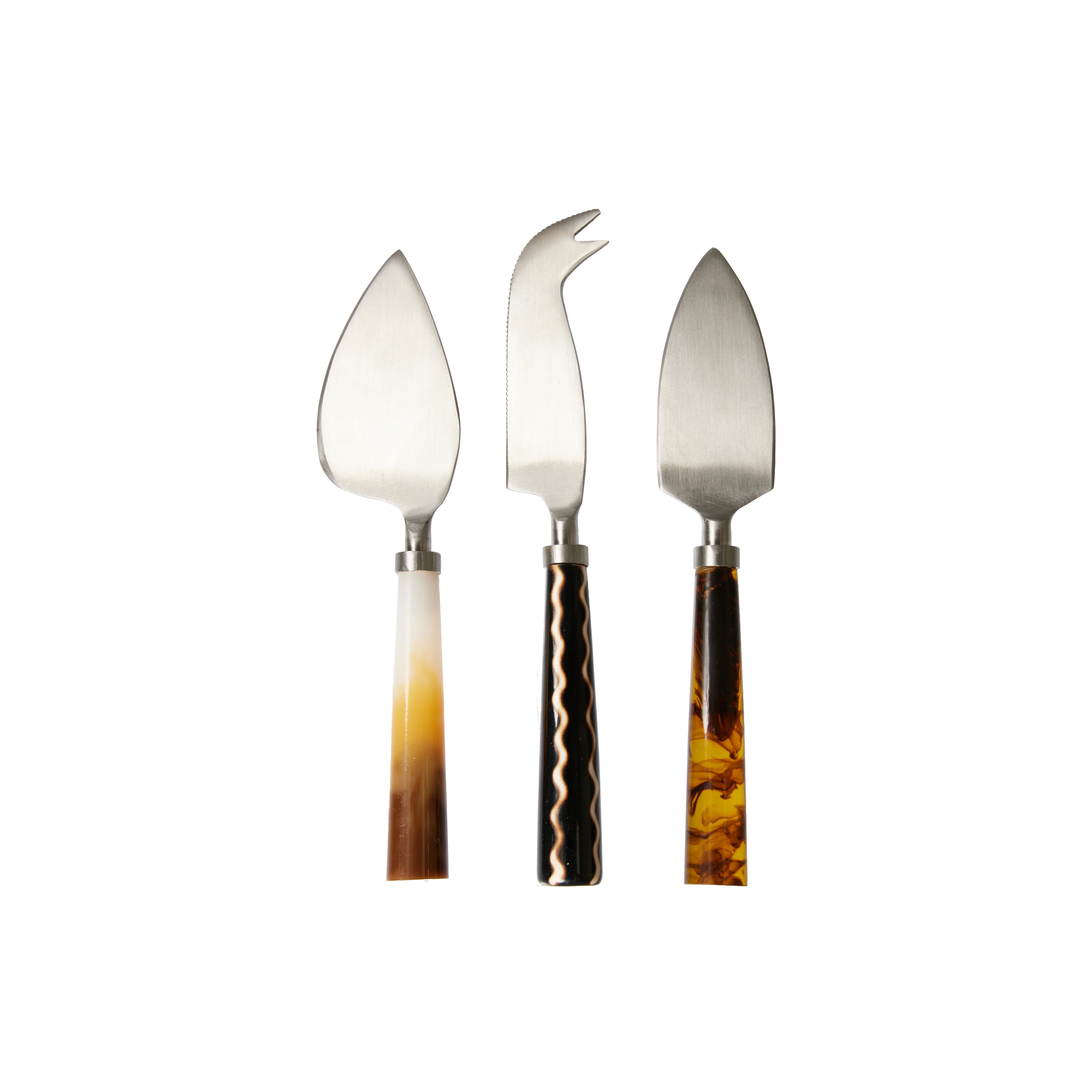 HKliving® Cheese Knives Havana - Set Of 3