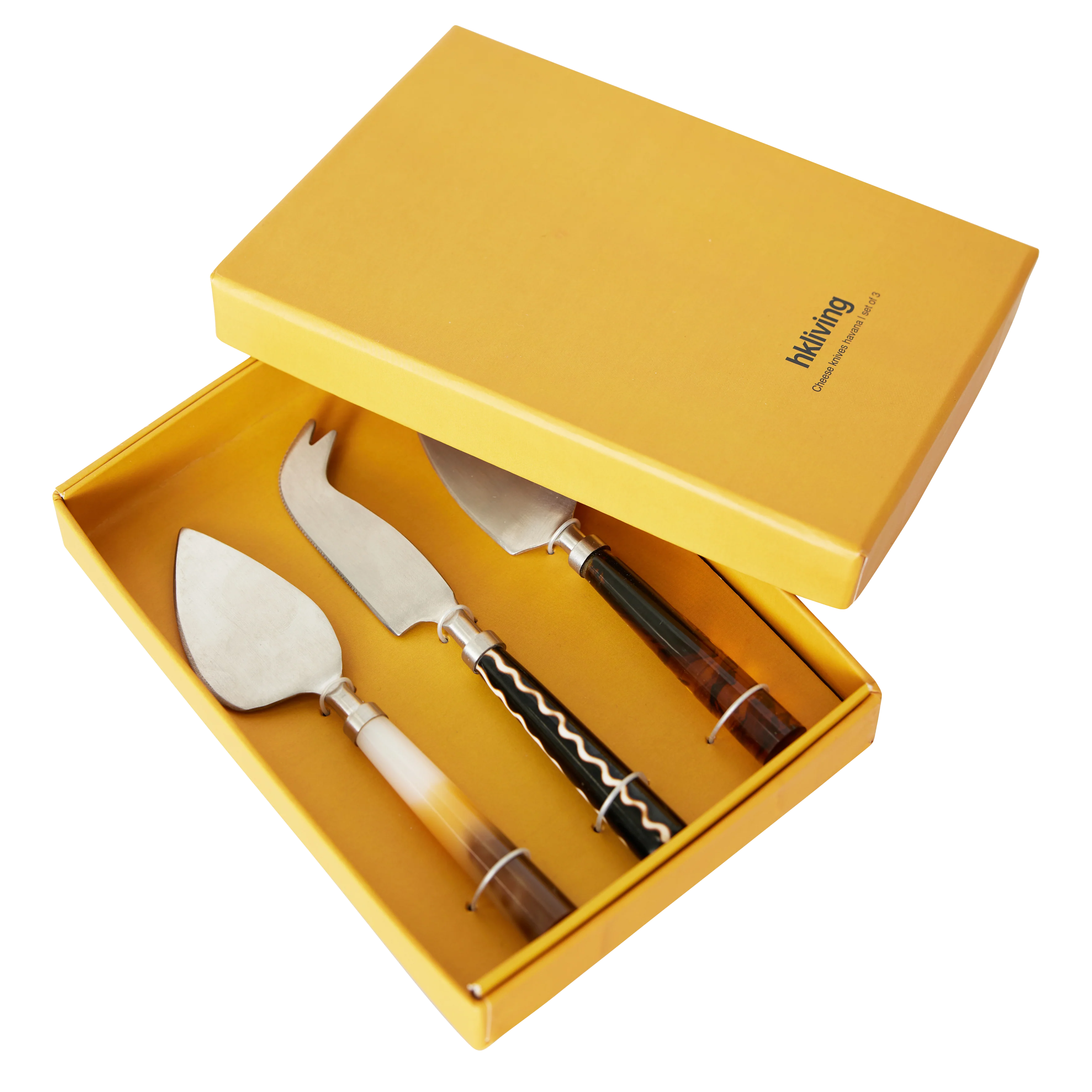 HKliving® Cheese Knives Havana - Set Of 3 - Image 5