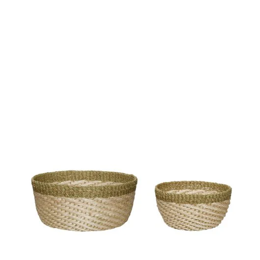 Basket - Plum - Nature/Light Green