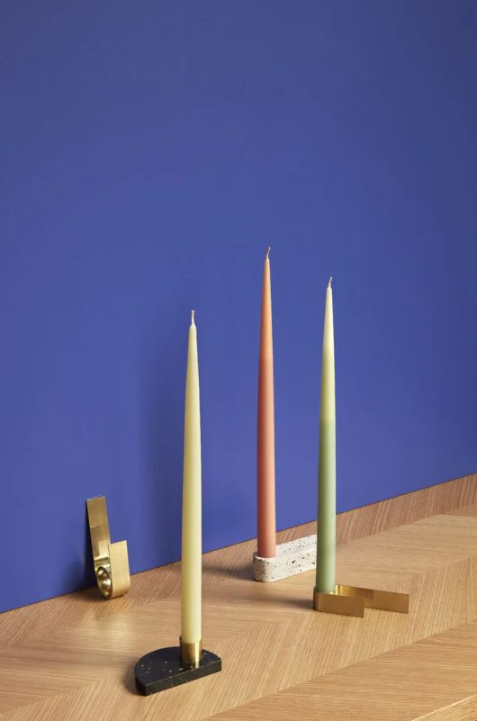 Candle Holders - Crescent - Beige/Black - Image 2