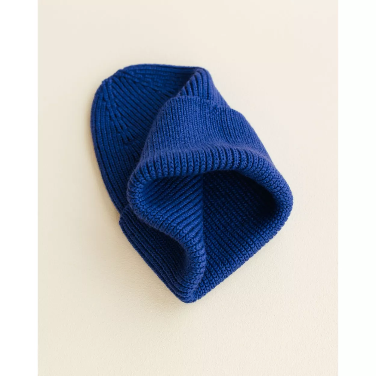 Beanie Hat - Merino Wool - Cobalt - Image 3