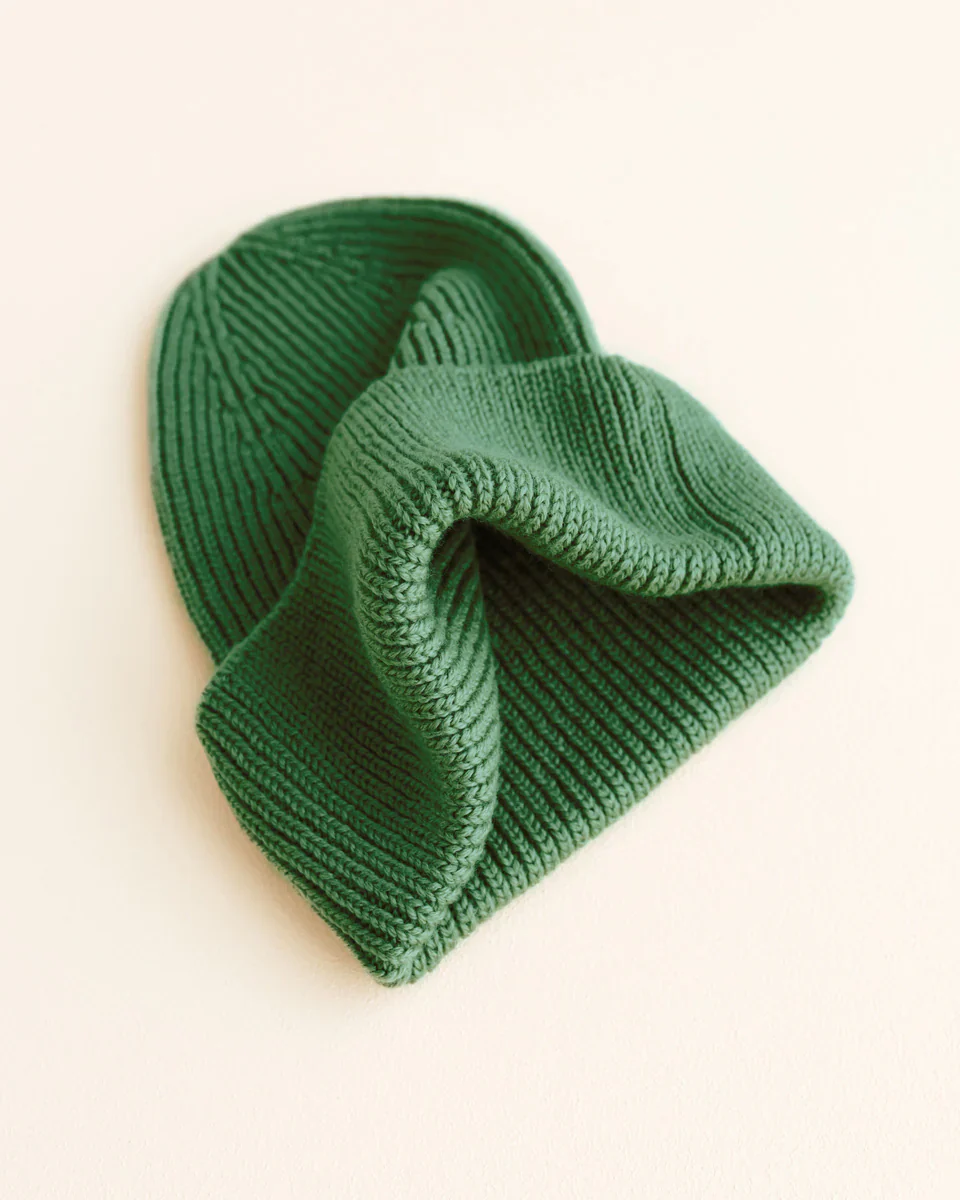 Beanie Hat - Merino Wool - Grass - Image 3