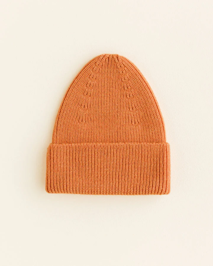 Beanie Hat - Merino Wool - Orange