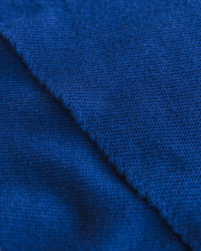 Triangle Scarf - Josephina - Merino Wool - Cobalt Blue - Image 3