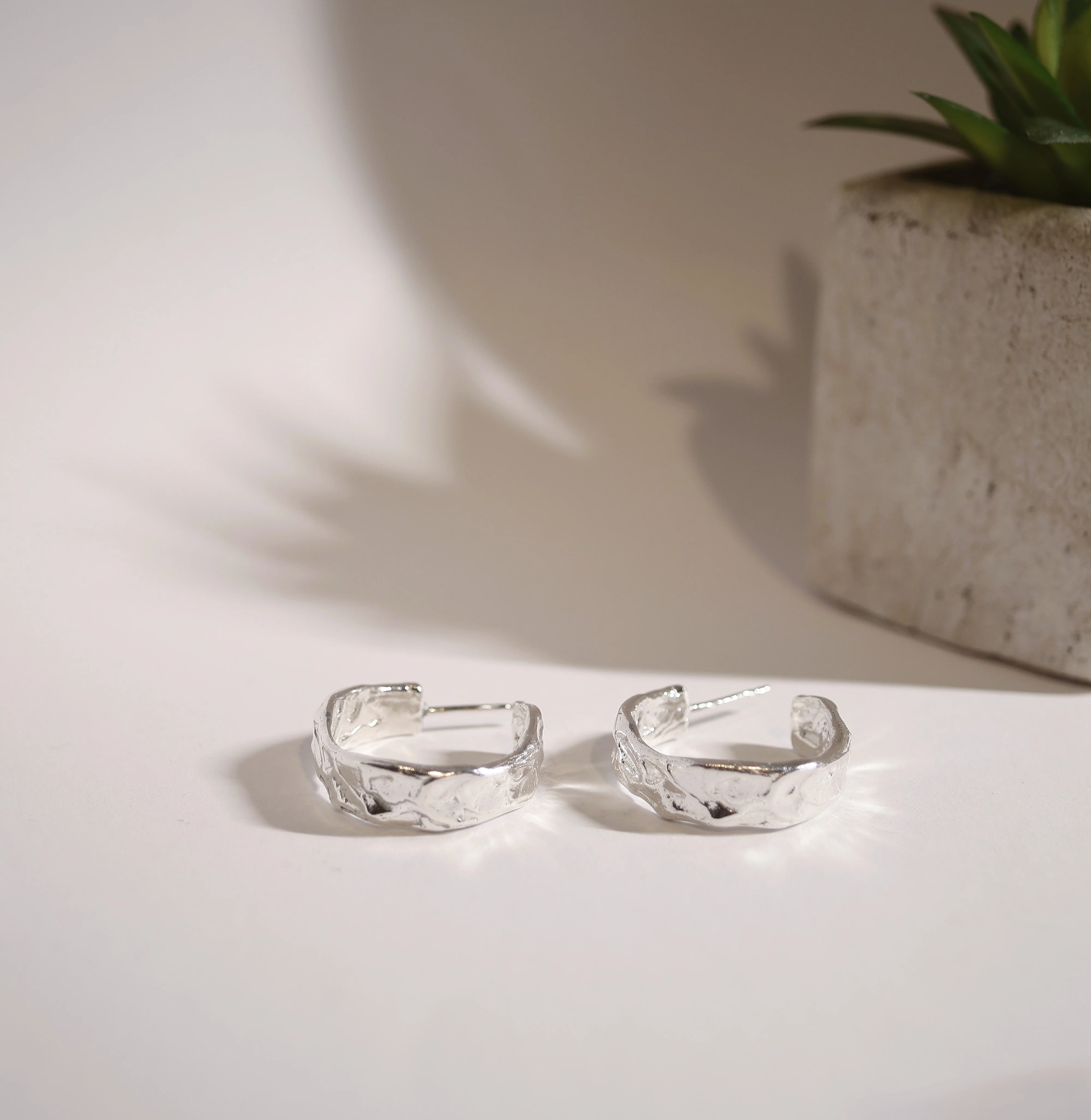 Earrings - Stud - Raw Hoops