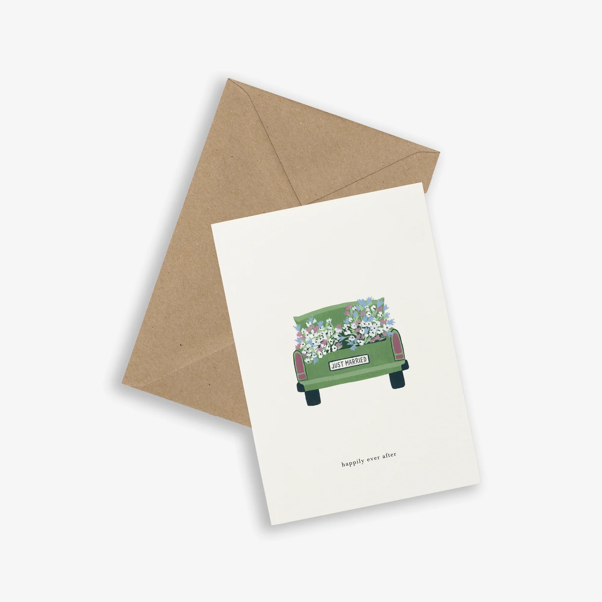 Greeting Card - Wedding Car