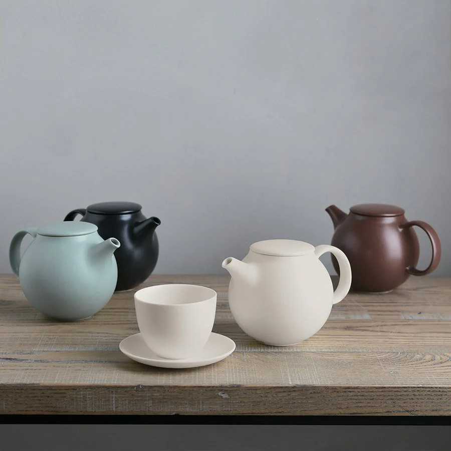PEBBLE Teapot - Brown - 480ml - Image 3