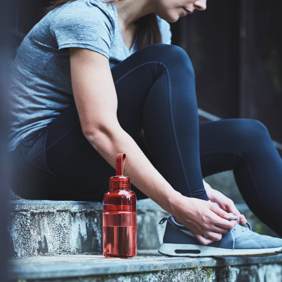 Workout Bottle - Red - Image 2
