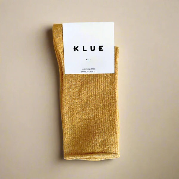Socks - Glitter Lurex - Mustard