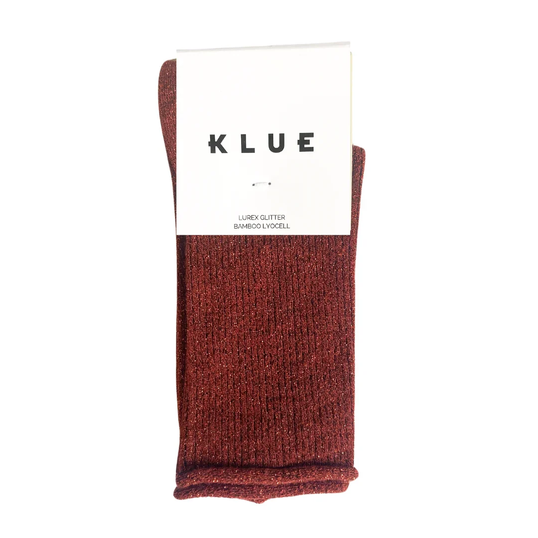 Socks - Glitter Lurex - Red