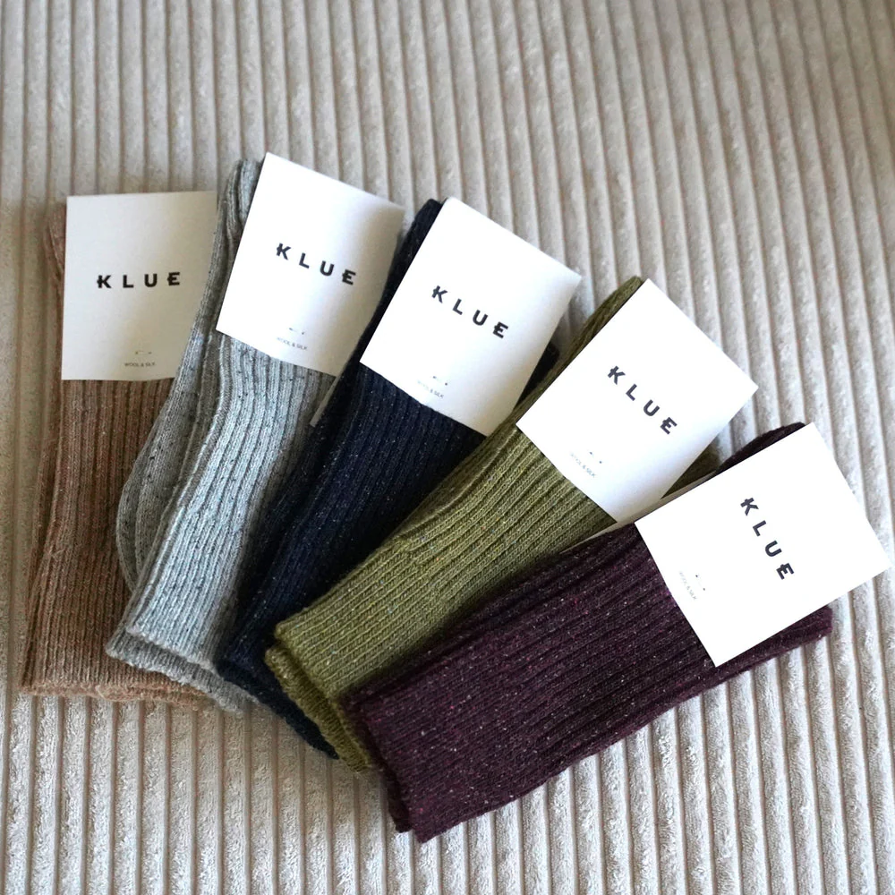 Socks - Silk & Wool - Navy - Image 5