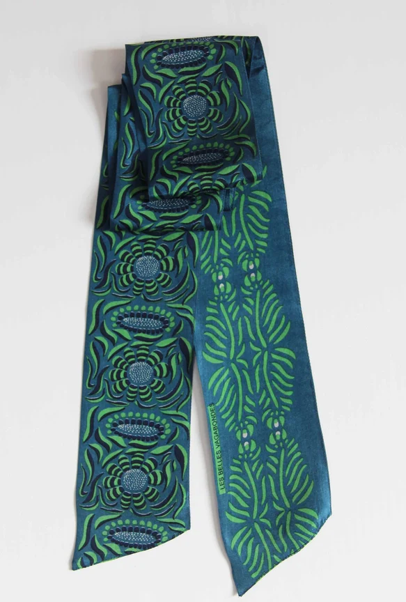 Headband - Silk - Camelia Vert Green - Image 2