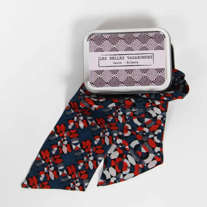 Headband - Silk - Fragment Marine Navy