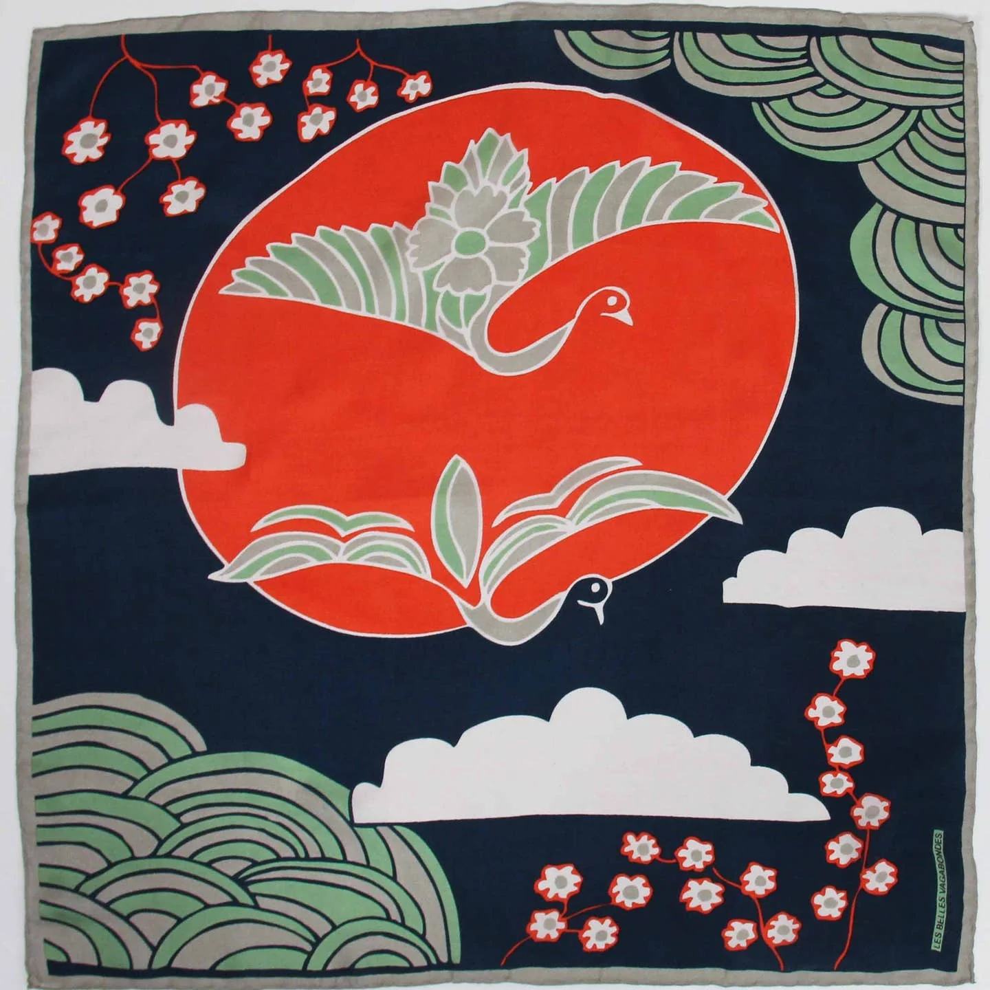 Mini Scarf - Silk - Agami Marine Navy