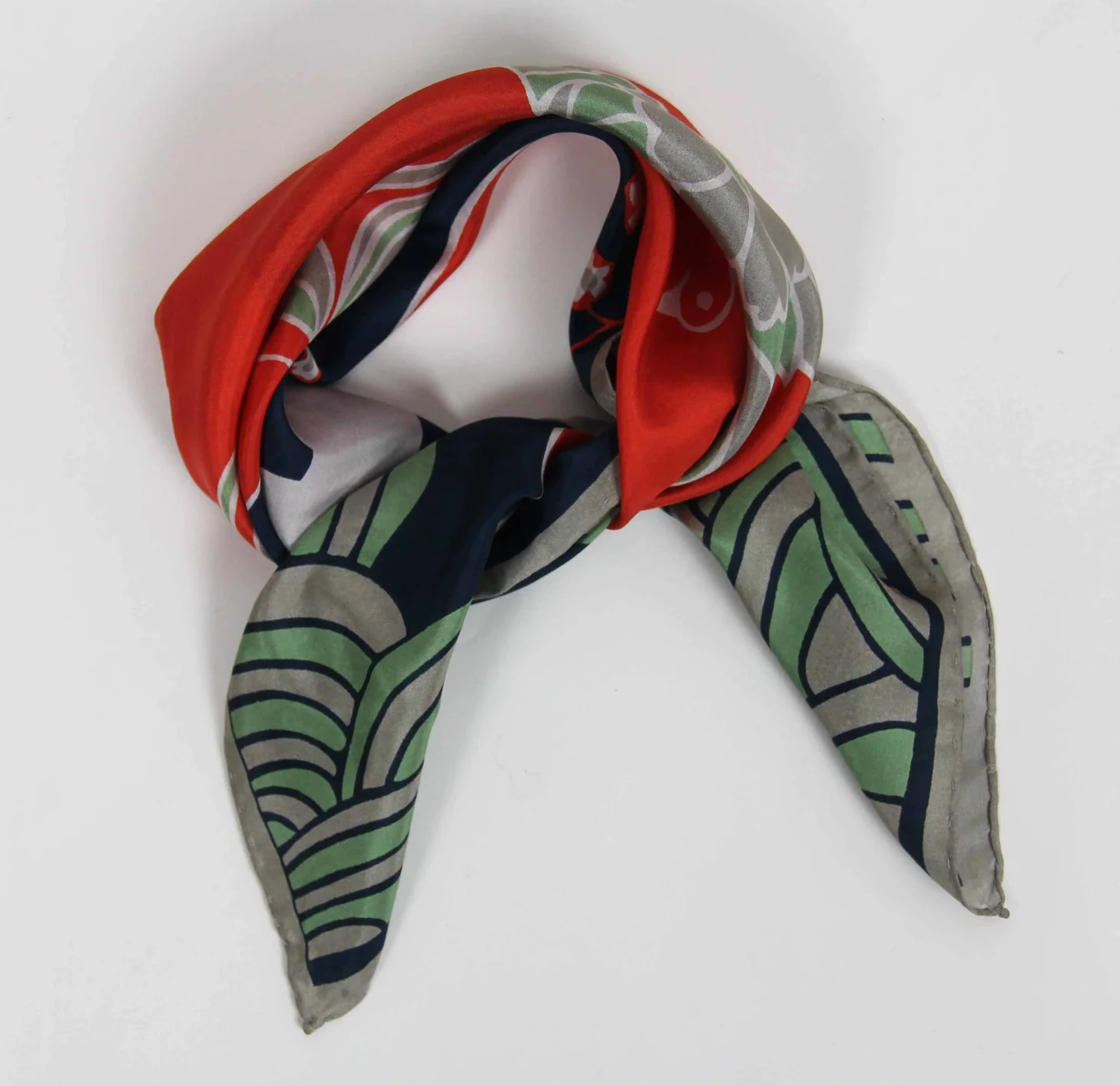 Mini Scarf - Silk - Agami Marine Navy - Image 2